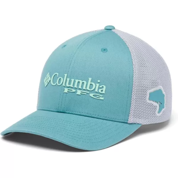 Columbia Women's PFG Logo Mesh Ball Cap-High Crown