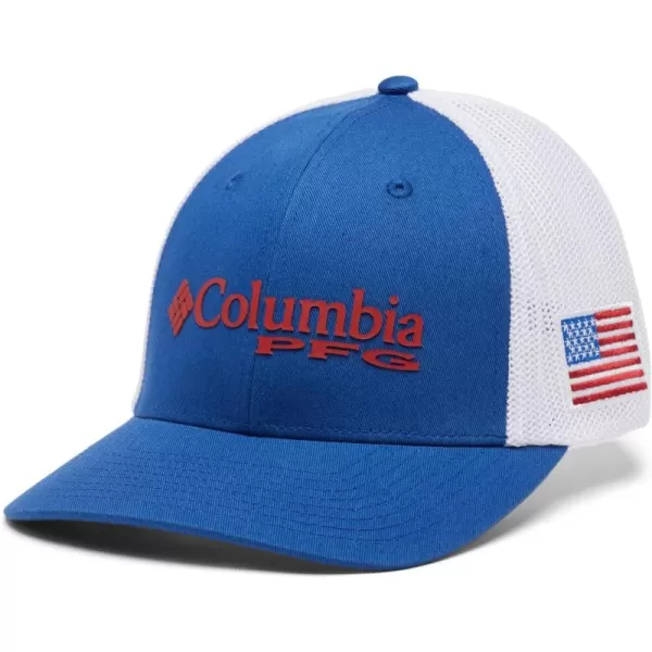 Columbia Women's PFG Logo Mesh Ball Cap-High Crown