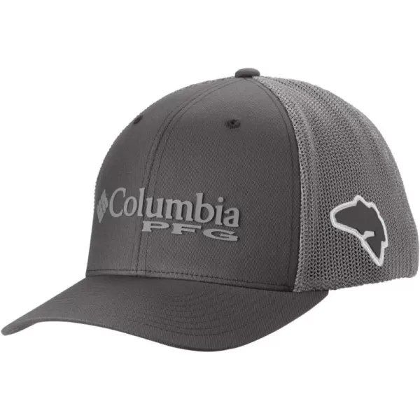 Columbia Women's PFG Logo Mesh Ball Cap-High Crown