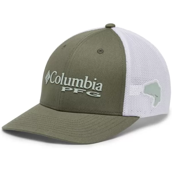 Columbia Women's PFG Logo Mesh Ball Cap-High Crown