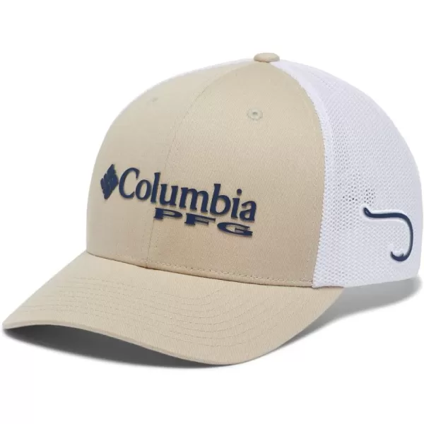 Columbia Women's PFG Logo Mesh Ball Cap-High Crown