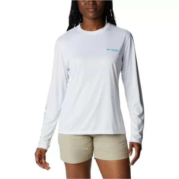 Columbia Women's Tidal Tee PFG Palapa Palms Long Sleeve