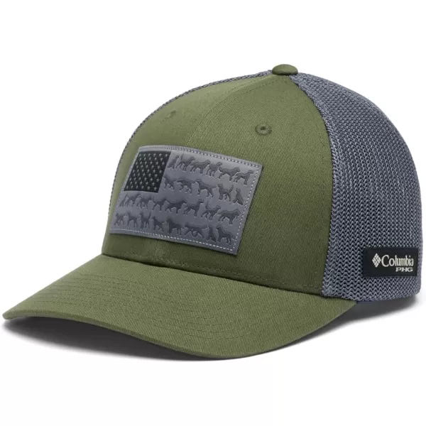 Columbia PHG Game Flag Mesh Ball Cap