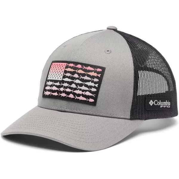 Columbia Unisex-Adult Pfg Fish Flag Mesh Snap Back