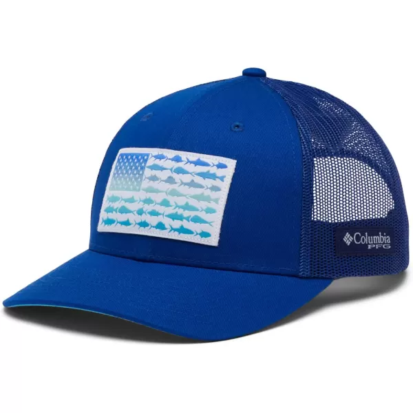 Columbia Unisex-Adult Pfg Fish Flag Mesh Snap Back