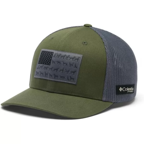 Columbia PHG Game Flag Mesh Ball Cap