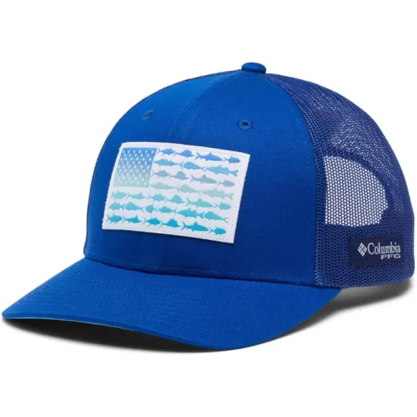 Columbia Unisex-Adult Pfg Fish Flag Mesh Snap Back
