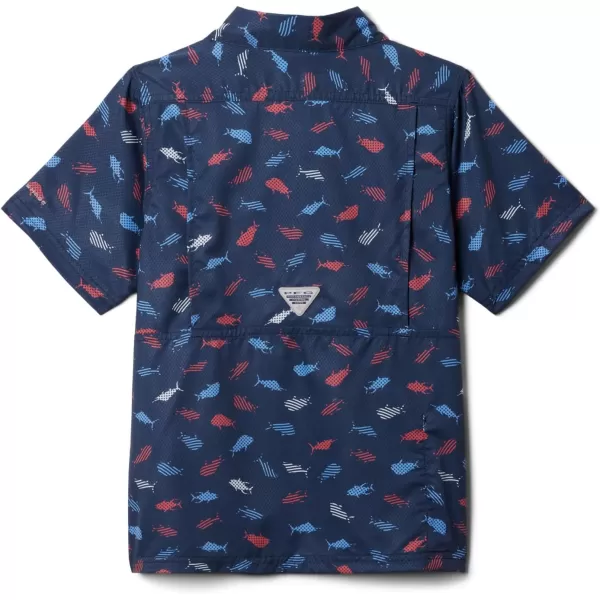Columbia Boys' Super Slack Tide Short Sleeve Camp Shir