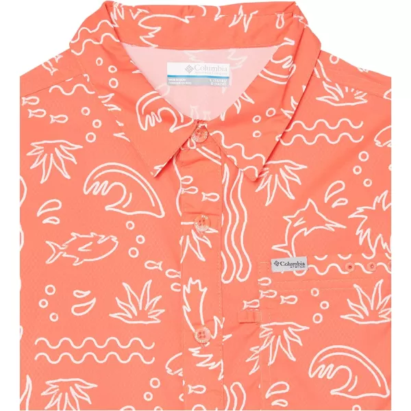 Columbia Boys' Super Slack Tide Short Sleeve Camp Shir