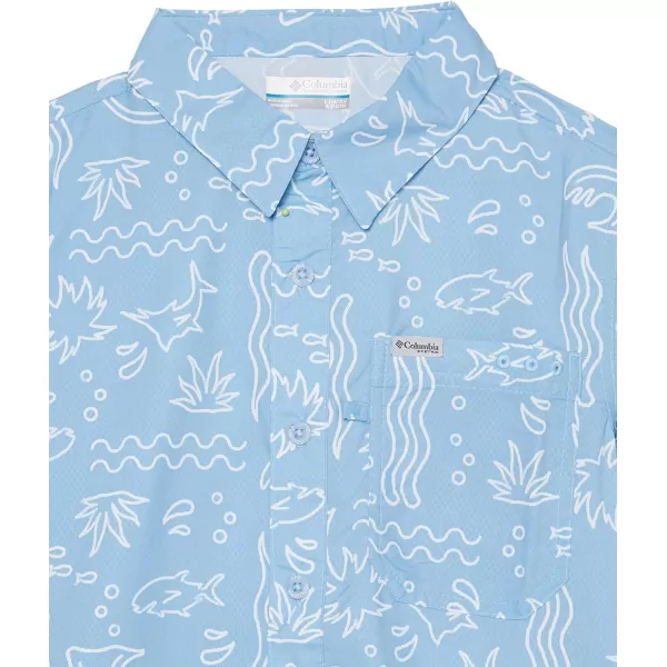 Columbia Boys' Super Slack Tide Short Sleeve Camp Shir