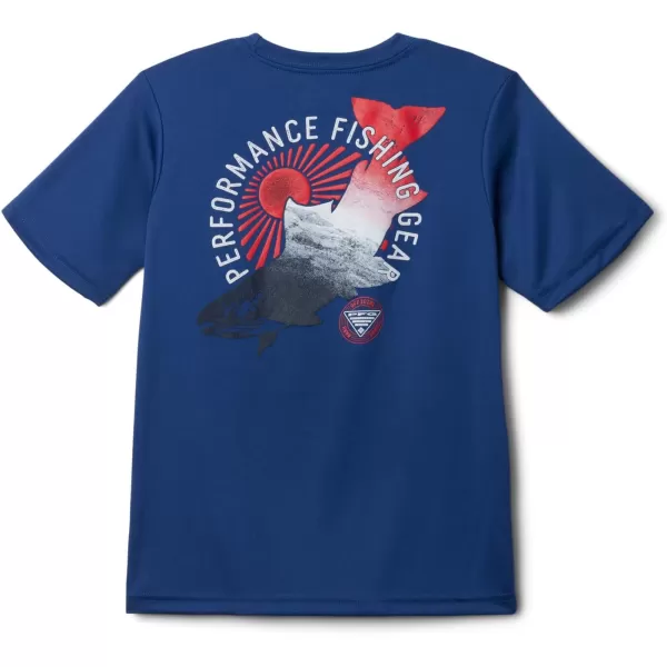 Columbia Boy's Terminal Tackle PFG Tarpon Print Short Sleeve