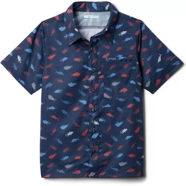 Columbia Boys' Super Slack Tide Short Sleeve Camp Shir
