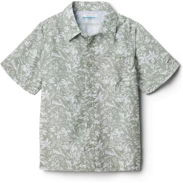 Columbia Boys' Super Slack Tide Short Sleeve Camp Shir