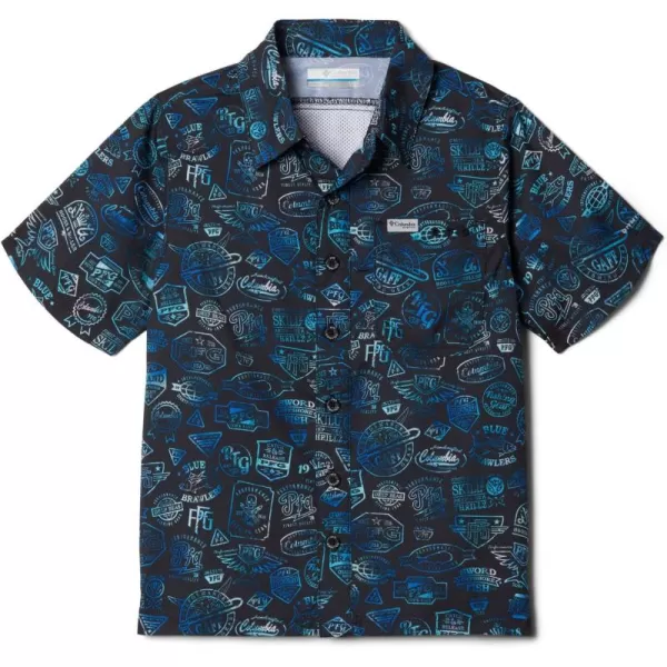 Columbia Boys' Super Slack Tide Short Sleeve Camp Shir