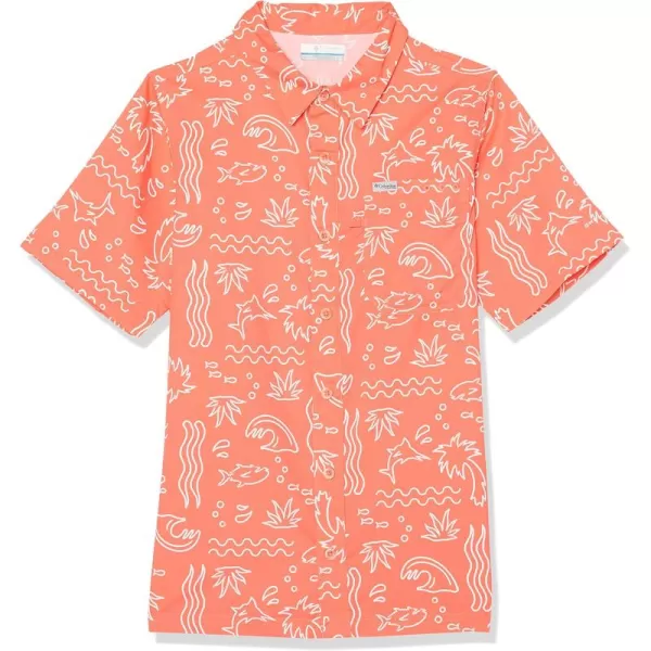 Columbia Boys' Super Slack Tide Short Sleeve Camp Shir