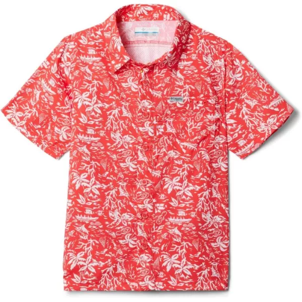 Columbia Boys' Super Slack Tide Short Sleeve Camp Shir