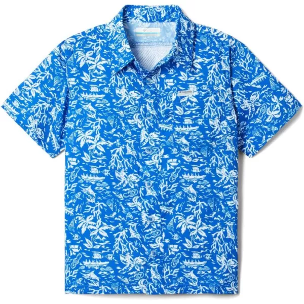 Columbia Boys' Super Slack Tide Short Sleeve Camp Shir