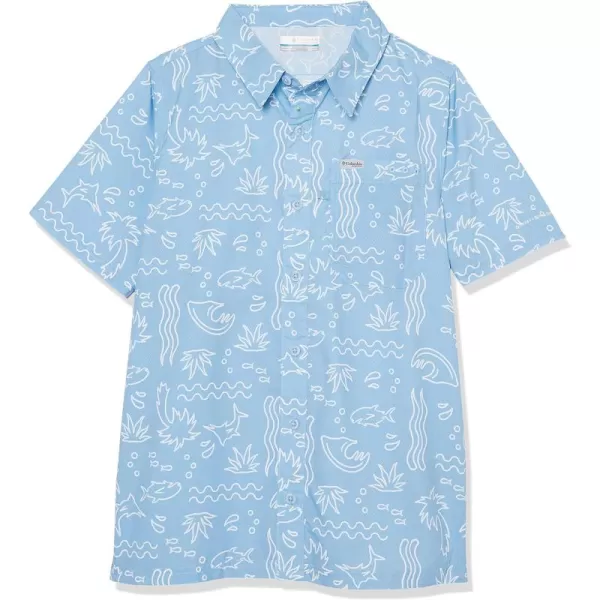 Columbia Boys' Super Slack Tide Short Sleeve Camp Shir