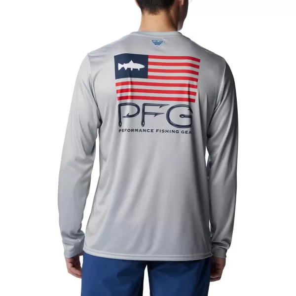 Columbia Men's Terminal Tackle PFG Fish Star Long Sleeve
