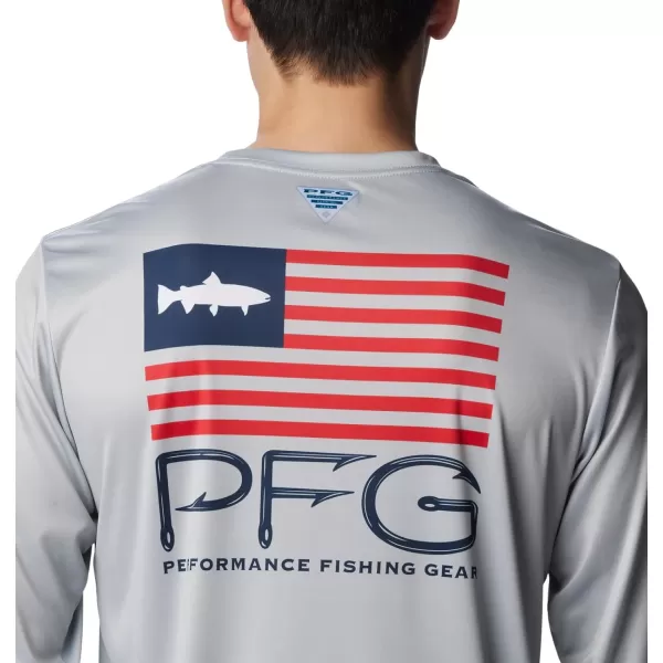 Columbia Men's Terminal Tackle PFG Fish Star Long Sleeve