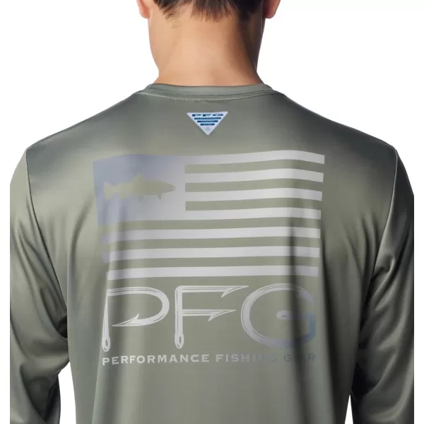 Columbia Men's Terminal Tackle PFG Fish Star Long Sleeve