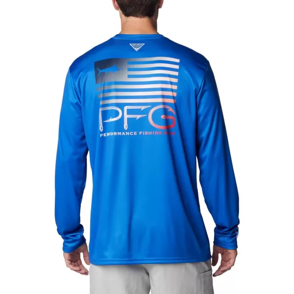 Columbia Men's Terminal Tackle PFG Fish Star Long Sleeve