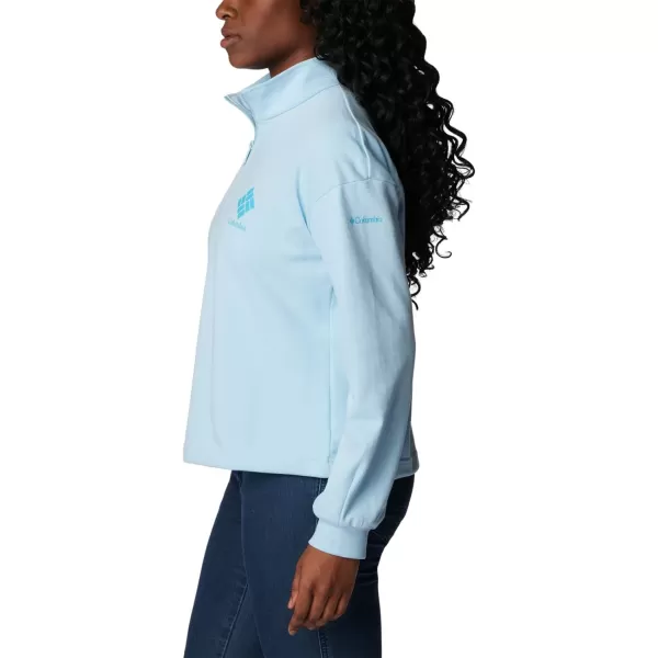 Columbia Women's Logo French Terry Half Zip