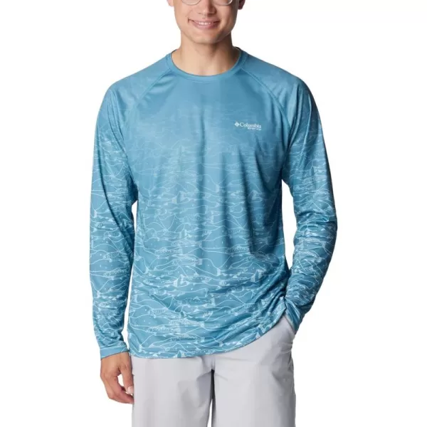 Columbia Men's Super Terminal Tackle PFG Fresh Fade Long Sleeve