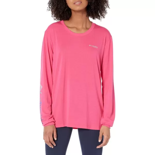 Columbia Women's Standard Slack Water Graphic Boyfriend Long Sleeve