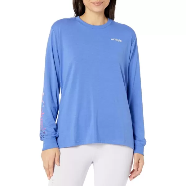 Columbia Women's Standard Slack Water Graphic Boyfriend Long Sleeve