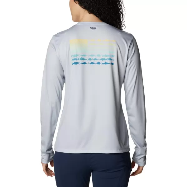 Columbia Women's Tidal Tee PFG Fish Flag Ls