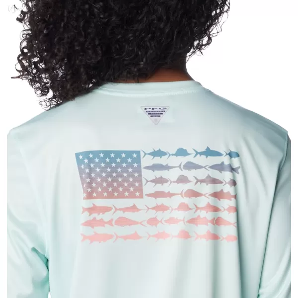 Columbia Women's Tidal Tee PFG Fish Flag Ls