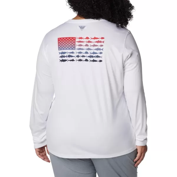 Columbia Women's Tidal Tee PFG Fish Flag Ls