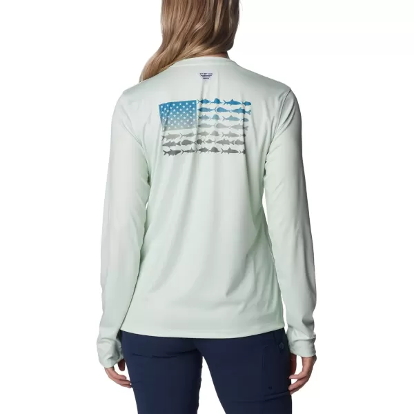 Columbia Women's Tidal Tee PFG Fish Flag Ls