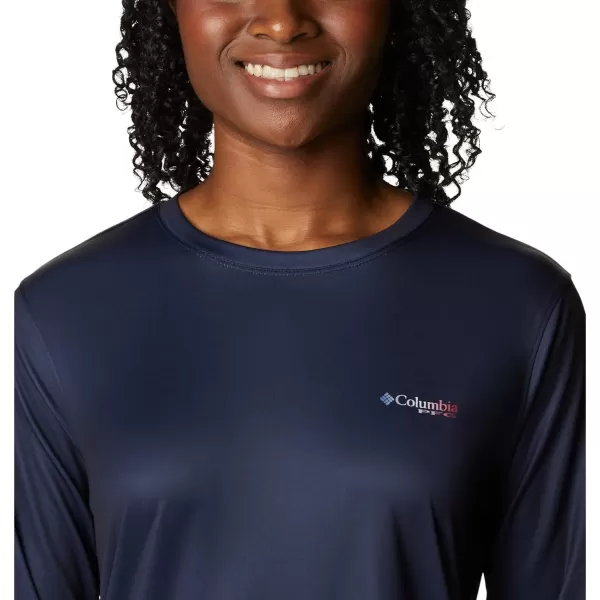 Columbia Women's Tidal Tee PFG Fish Flag Ls