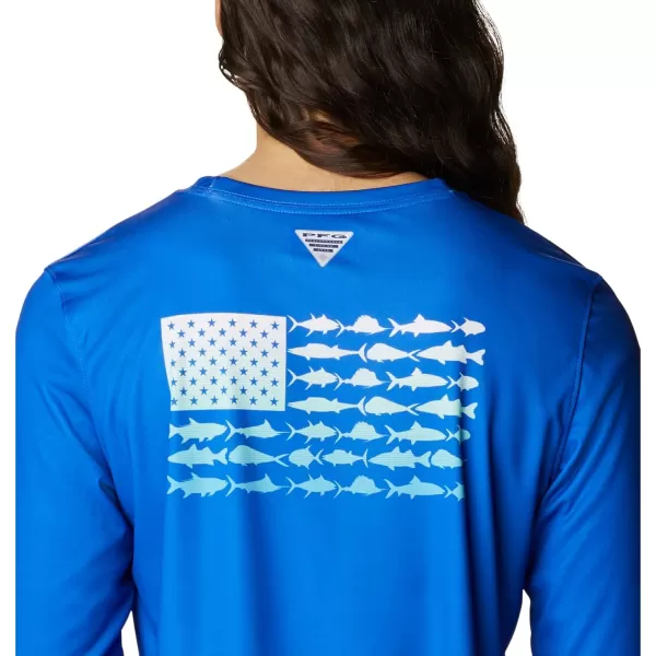 Columbia Women's Tidal Tee PFG Fish Flag Ls