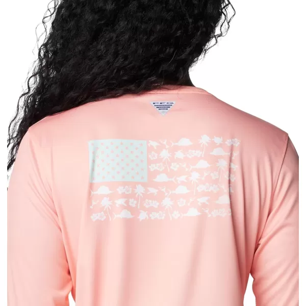 Columbia Women's Tidal Tee PFG Fish Flag Ls