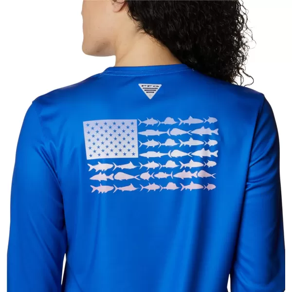 Columbia Women's Tidal Tee PFG Fish Flag Ls