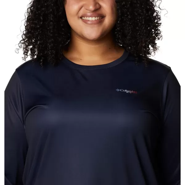 Columbia Women's Tidal Tee PFG Fish Flag Ls