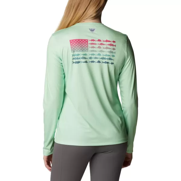 Columbia Women's Tidal Tee PFG Fish Flag Ls