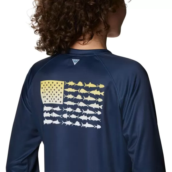 Columbia Women's Tidal Tee PFG Fish Flag Ls