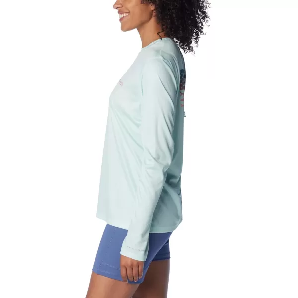 Columbia Women's Tidal Tee PFG Fish Flag Ls