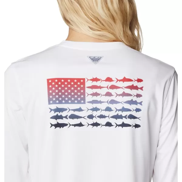 Columbia Women's Tidal Tee PFG Fish Flag Ls