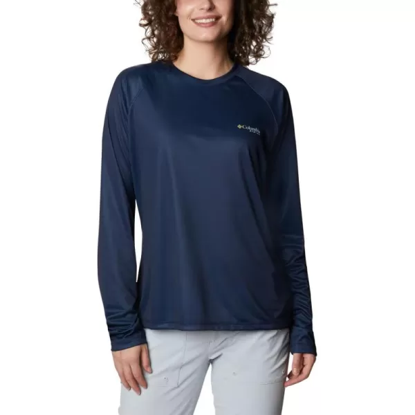 Columbia Women's Tidal Tee PFG Fish Flag Ls