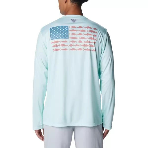 Columbia Men's PFG Terminal Tackle Fish Flag Long Sleeve Fishing Shirt