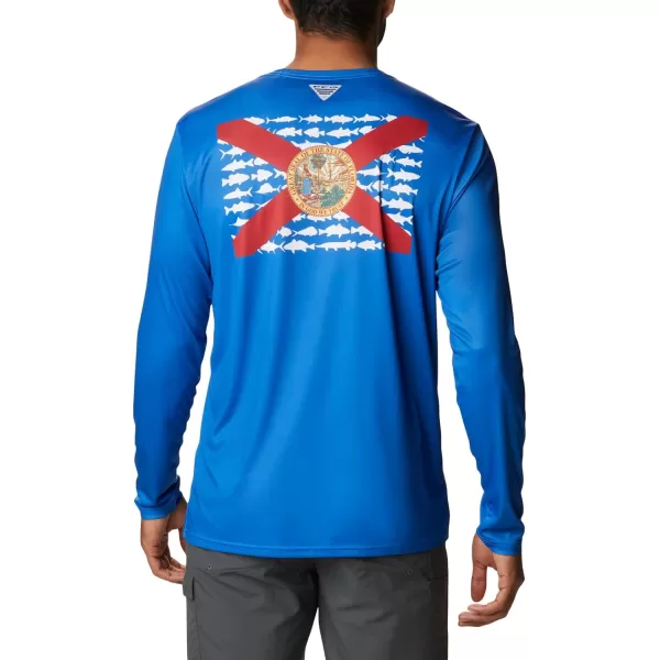 Columbia Men's PFG Terminal Tackle Fish Flag Long Sleeve Fishing Shirt