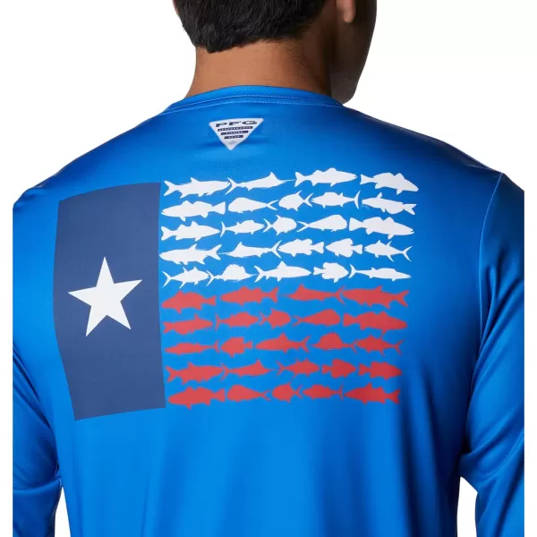 Columbia Men's PFG Terminal Tackle Fish Flag Long Sleeve Fishing Shirt