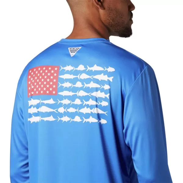 Columbia Men's PFG Terminal Tackle Fish Flag Long Sleeve Fishing Shirt