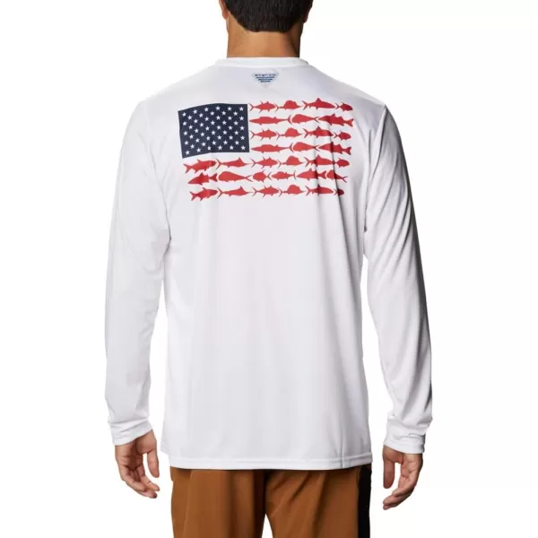 Columbia Men's PFG Terminal Tackle Fish Flag Long Sleeve Fishing Shirt