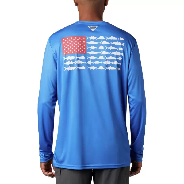 Columbia Men's PFG Terminal Tackle Fish Flag Long Sleeve Fishing Shirt